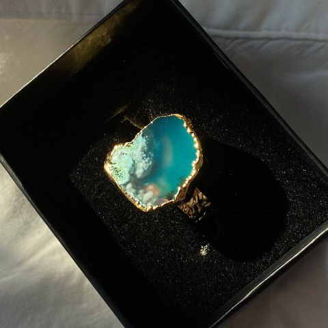 Mykonos Agat Doğal Taş Yüzük