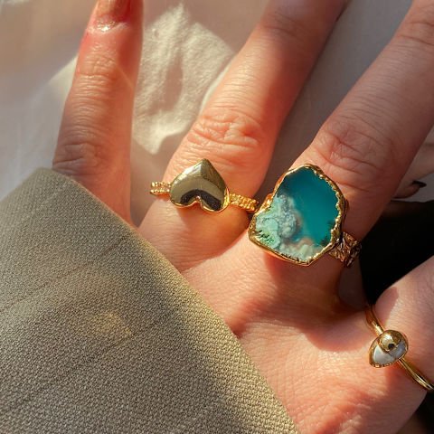 Mykonos Agat Doğal Taş Yüzük