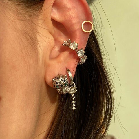 Çember Taşlı Earcuff