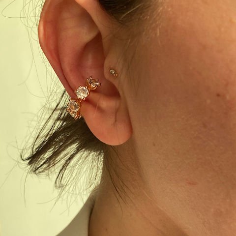 Çember Taşlı Earcuff