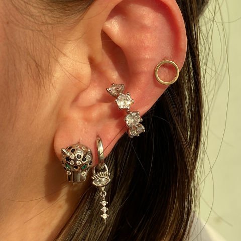 Çember Taşlı Earcuff