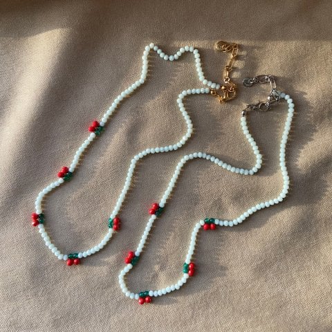 Cherry Kiss Mint Kiraz Kolye