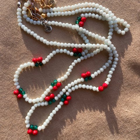 Cherry Kiss Mint Kiraz Kolye