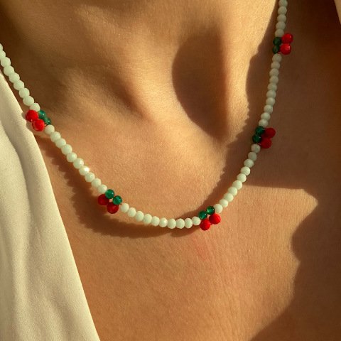 Cherry Kiss Mint Kiraz Kolye