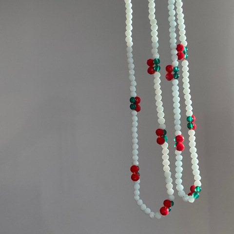 Cherry Kiss Mint Kiraz Kolye