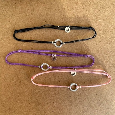 Minimal Doku Gümüş Halka Erkek Bileklik