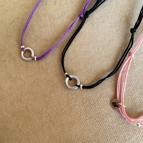 Minimal Doku Gümüş Halka Erkek Bileklik