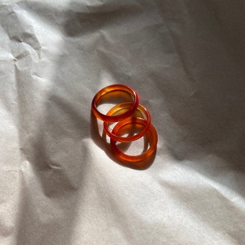 İnce Karnelyan Taş Yüzük