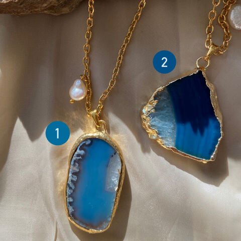 İbiza Agat Uzun Kolye