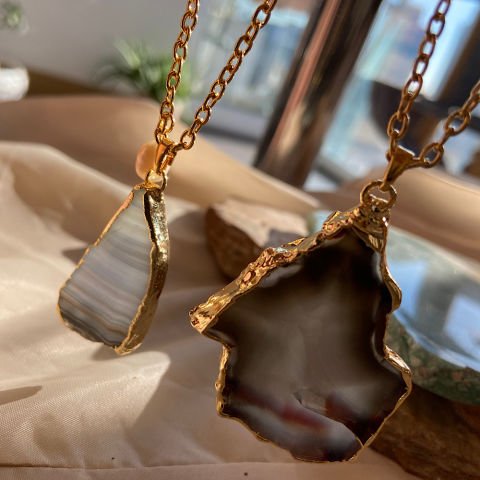 Dragon's Back Agat Uzun Kolye