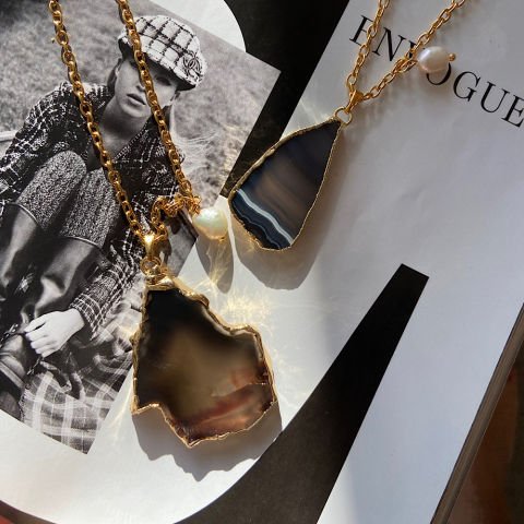 Dragon's Back Agat Uzun Kolye