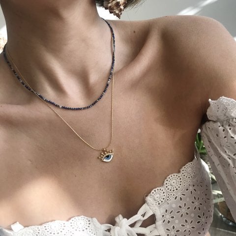 Lapis Lazuli Minimal Kolye