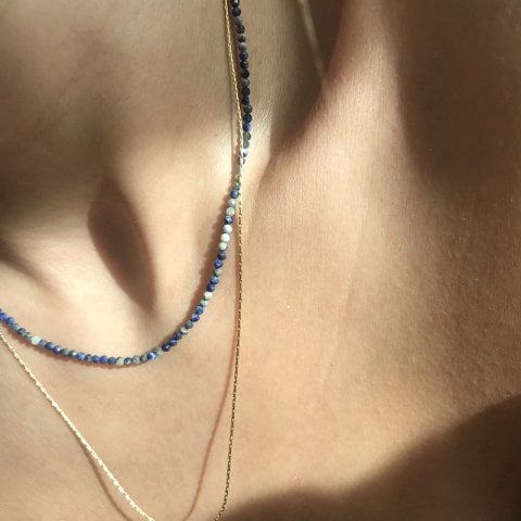 Lapis Lazuli Minimal Kolye