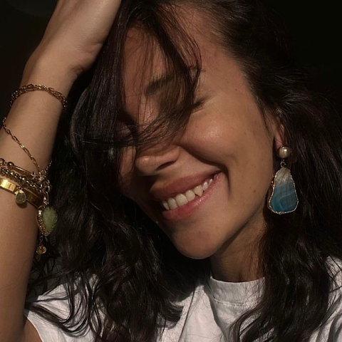 Bali Agat Doğal Taş Küpe