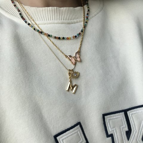 Fasetli Doğal Taş Mix Kolye