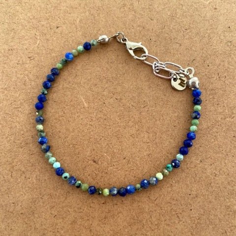 Blue Green Doğal Taş Erkek Bileklik