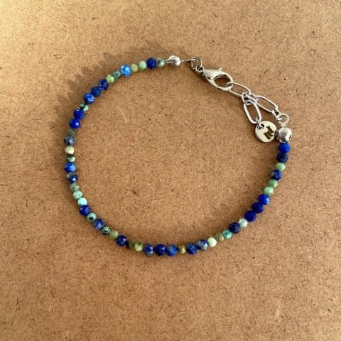 Blue Green Doğal Taş Erkek Bileklik