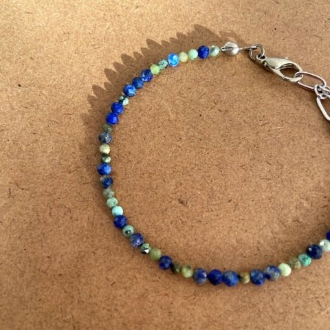 Blue Green Doğal Taş Erkek Bileklik