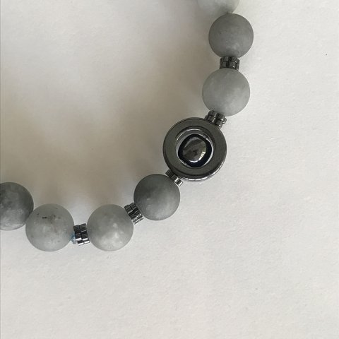 Dumanlı Kuvars Hematit Bileklik