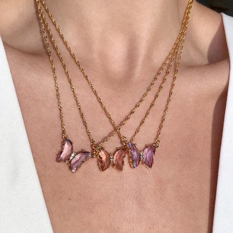 Shine Butterfly Kelebek Kolye