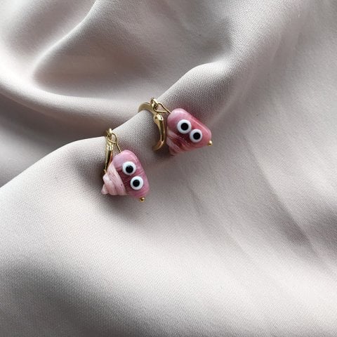 Pembe B*k Küpe