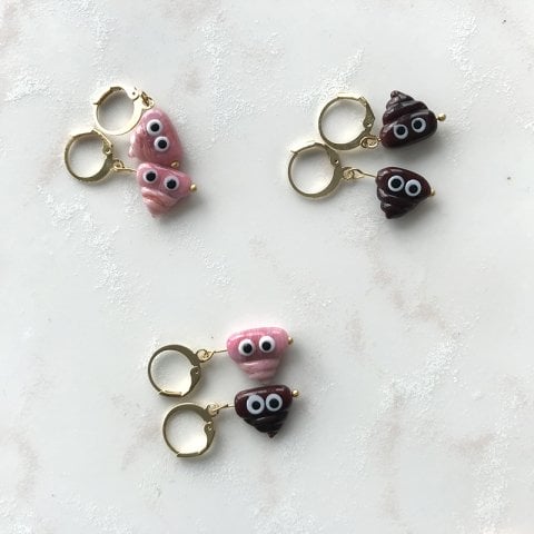 Pembe B*k Küpe