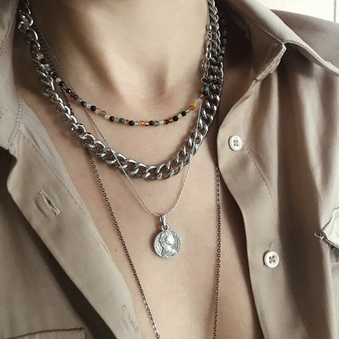 Grunge Zincir Kolye