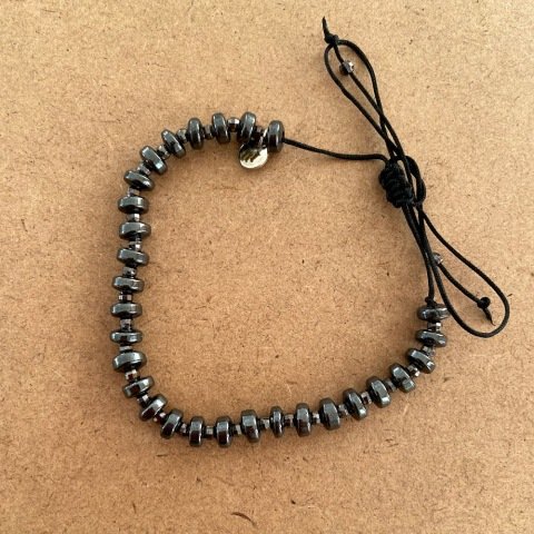 Caterpillar Hematit Erkek Bileklik