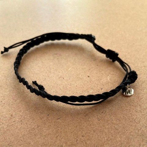 Black Braid Örgü Erkek Bileklik