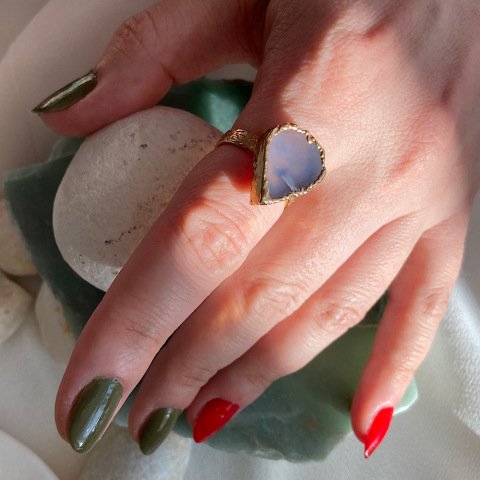 Perito Moreno Agat Doğal Taş Yüzük