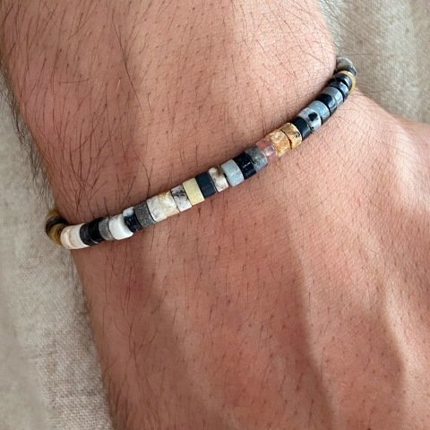 Jasper Doğal Taş Erkek Bileklik