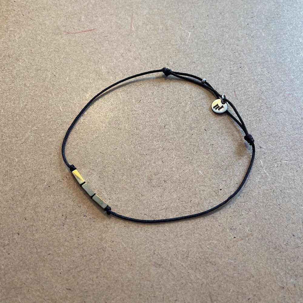 Triple Blok Hematit Erkek Bileklik