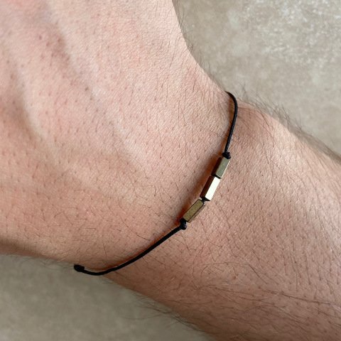 Triple Blok Hematit Erkek Bileklik