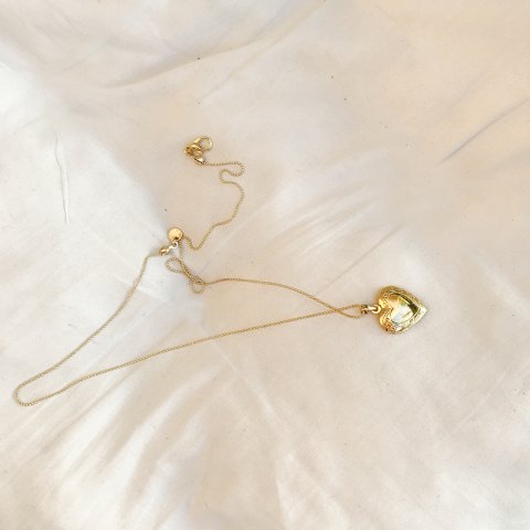 Vintage Hatıra Kalp Kolye