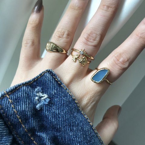 Ölü Deniz Agat Doğal Taş Yüzük