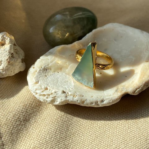 Abant Agat Doğal Taş Yüzük