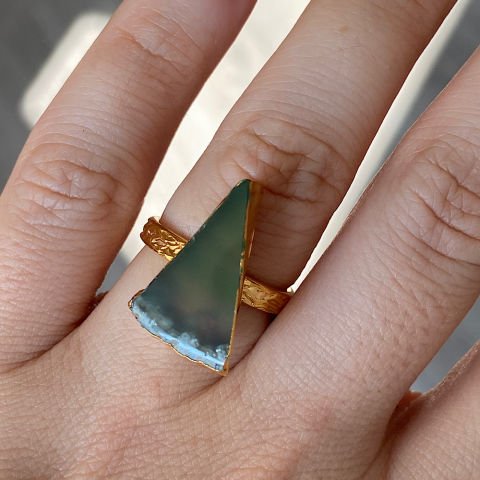 Abant Agat Doğal Taş Yüzük