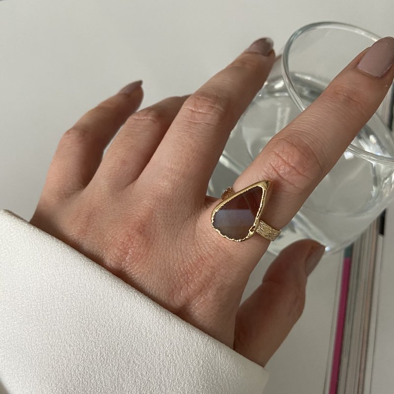 THAR Agat Doğal Taş Yüzük