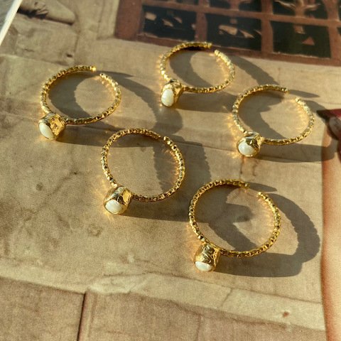 Barok İnci Minimal Yüzük