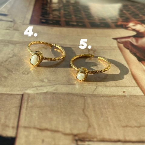 Barok İnci Minimal Yüzük