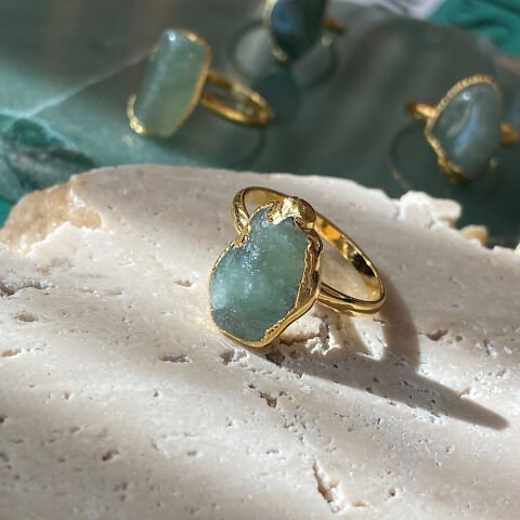 Amorf Aventurin Taşı Yüzük