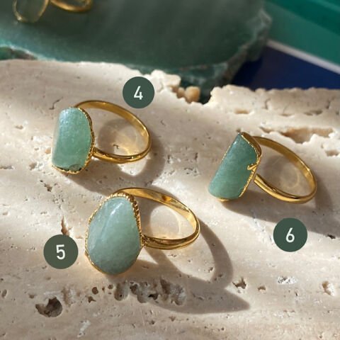 Aventurin Şans Taşı Yüzük