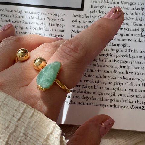 Aventurin Şans Taşı Yüzük