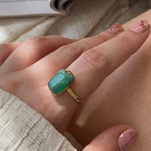 Aventurin Şans Taşı Yüzük