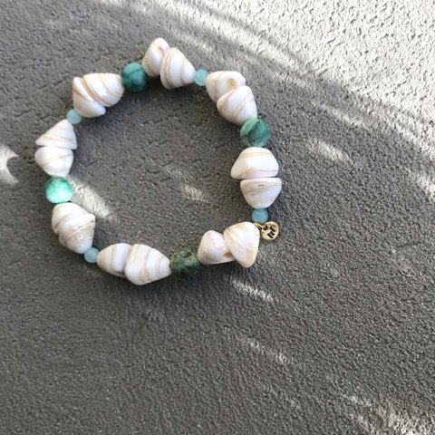 Amazonit Kabuklu Bileklik