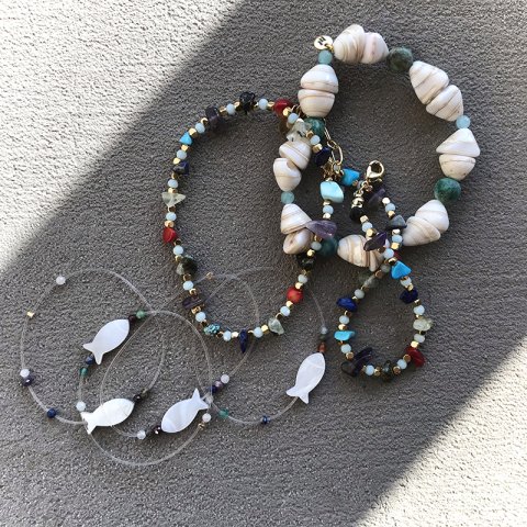 Amazonit Kabuklu Bileklik