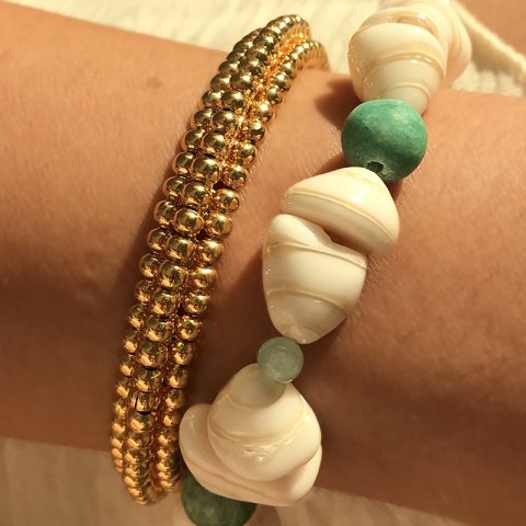 Amazonit Kabuklu Bileklik