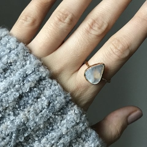 Perito Moreno 2 Agat Doğal Taş Yüzük