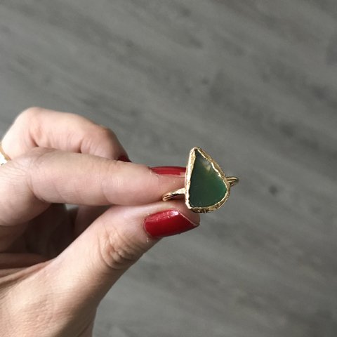 Lago Di Nemi 3 Agat Doğal Taş Yüzük