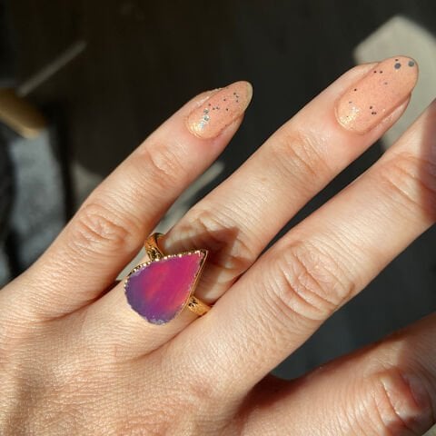 Le Spezia 2 Agat Doğal Taş Yüzük